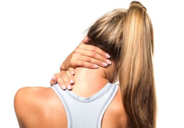 Osteocondrosi della colonna cervicale in una donna